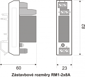 Reléový modul RM 2x8A