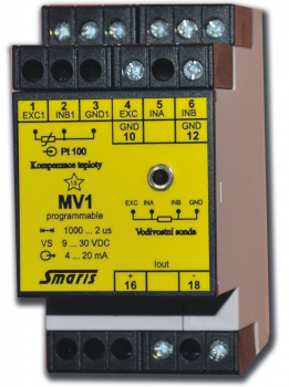 Převodníky vodivosti kapalin MV1 a MV1-REL